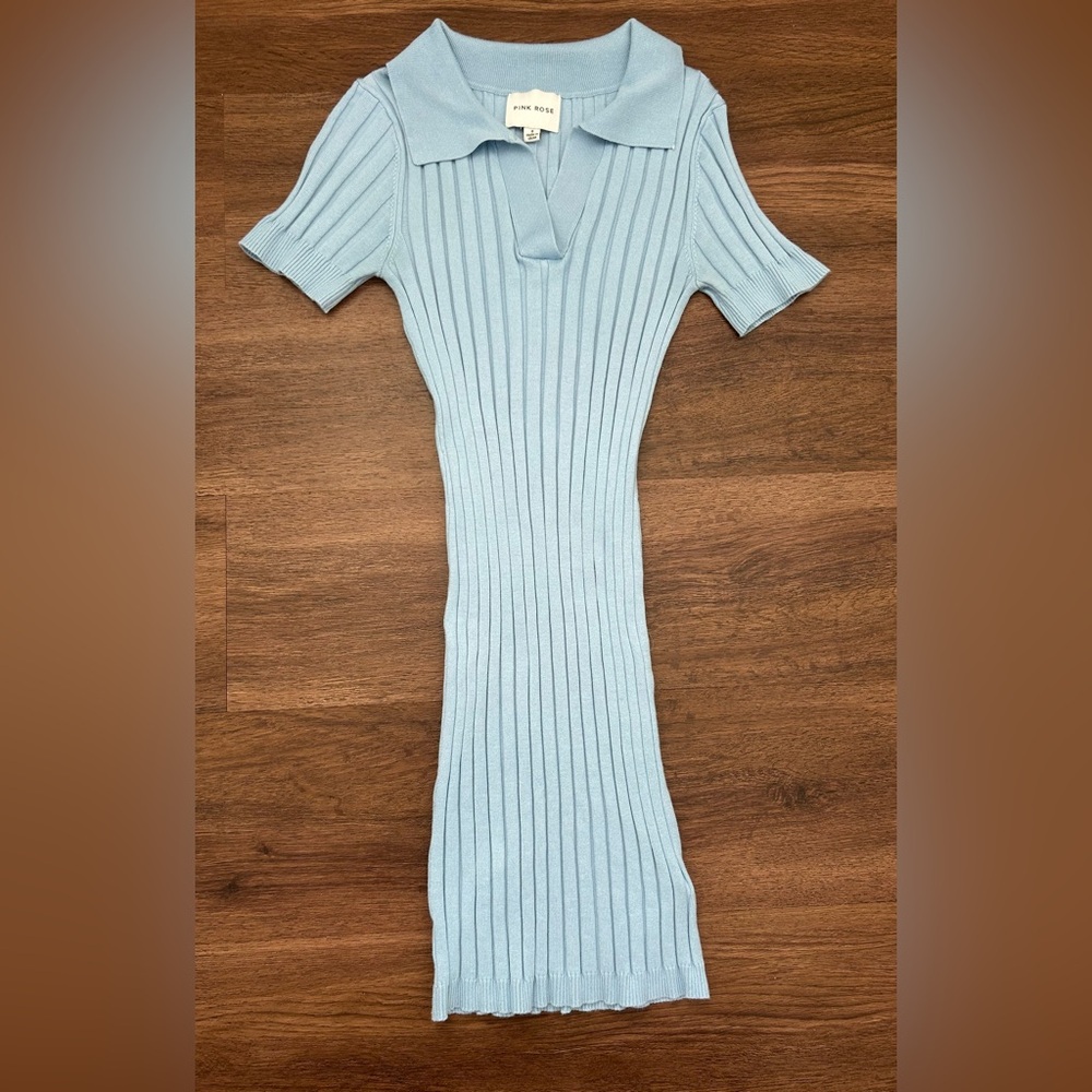 “Pink Rose” Knee length knit dress. women’s size small